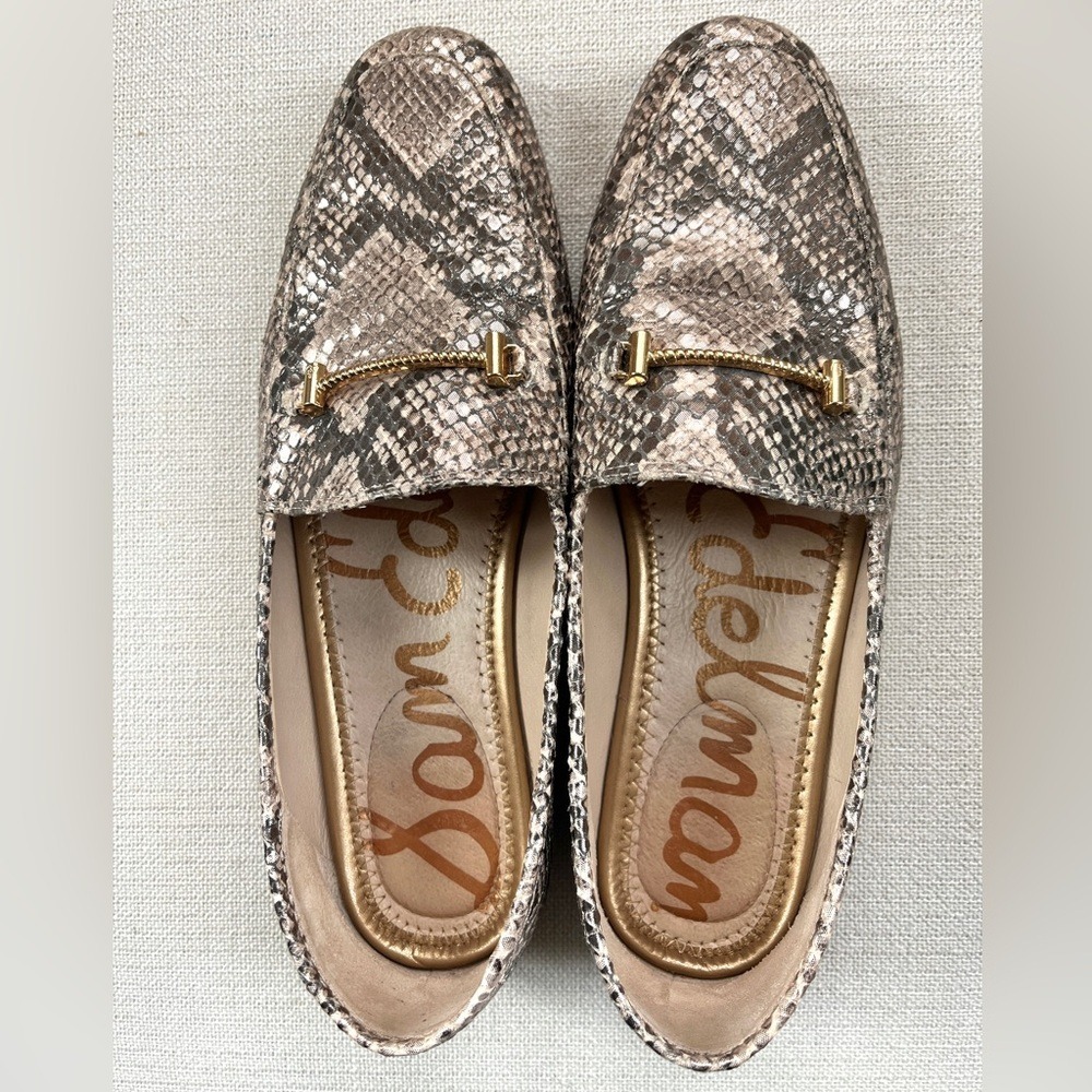 Sam Edelman Lior Leather Loafer in Snake Print Sz 6.5 - Picture 4 of 12